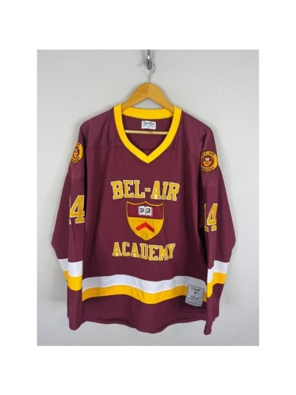 Classic Reels Bel-Air Academy Will Smith 14 Hockey Jersey Maroon Mens 2XL